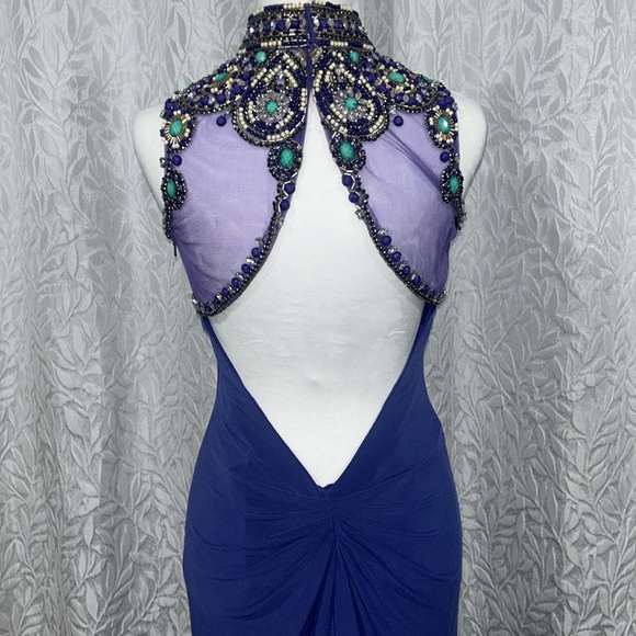 PURPLE SHERI HILL PROM DRESS - Picture 7 of 16